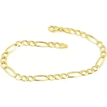 Náramek Housa Jewel Zlatý náramek pánský figaro 22,5 cm