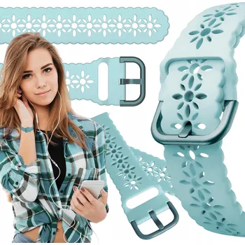 Řemínek na hodinky Řemínek pro Devill Bianka 42mm chytré hodinky světle modrý řemínek 20mm