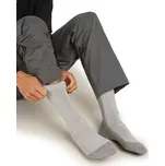 Pánské merino turistické ponožky ICEBREAKER Mens Hike+ Heavy Crew, Ether/Alloy velikost: 42-44 (M)