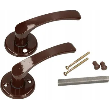 Dveřní kování Interiérová klika Kotarbau Krátká, Štítek kulatý