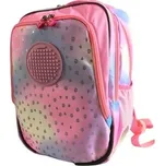 PIXIE CREW Junior batoh, růžová, Srdce a tlapky 100 pixelů