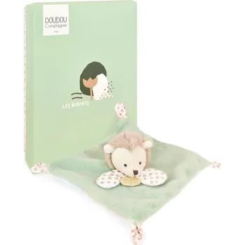 Hračka pro nejmenší Doudou Plyšový muchláček zelený Ježek 19 cm