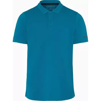 Pánské tričko PORSCHE DESIGN Men's Polo Shirt Polokošile tričko s límečkem a knoflíčky modrá (Sportovní polokošile s faktorem 30+ UV ochranou. Univerzální jako klasické polo triko. Rychleschnoucí a chladivé jako funkční košile.)