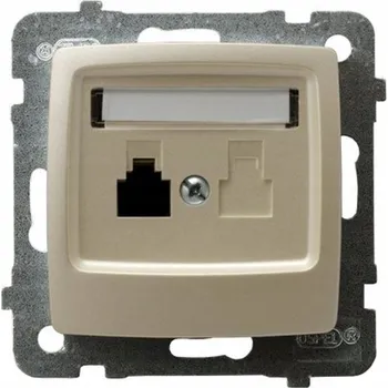 Elektrická zásuvka OSPEL KARO GPT-1S/m/42 Telefonní zásuvka jednoduchá