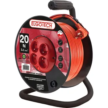 Napájecí kabel Prodlužovací kabel Elgotech Prodlužovací Kabel 20 m 1 ks , 2 ks , 3 ks , 4 ks zásuvky oranžové