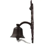 Zvonek s kočkou CAT BEST FOR BOOTS, litina, 14x13x24cm, hnědá|Esschert Design