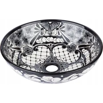 Umyvadlo Umyvadlo na desku kulaté Cerames Mexické umyvadlo černé