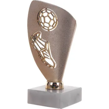 Figurka Statuetka figurka Victoria 9081/G fotbal trofej s mramorovým podstavcem