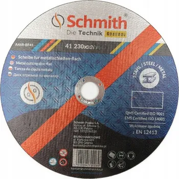 Řezný kotouč KOTOUČ NA ŘEZÁNÍ KOVU 230*3,2 SCHMITH