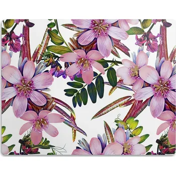 Miska pro psa Podložka pod misku pro pro psa kočku - Růžové květy, 45x35 cm