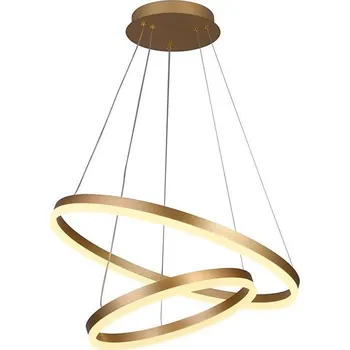 Brilagi - LED Stmívatelný lustr na lanku CIRCLE LED/70W/230V 3000-6500K zlatá+DO