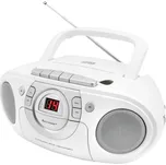 soundmaster SCD5100WE SCD5100WE rádio s CD, FM, CD, AUX, kazeta, FM, bílá