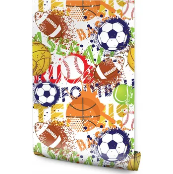 Fototapeta Tapeta pro kluka Barevné MÍČE Basketbal Dekorace