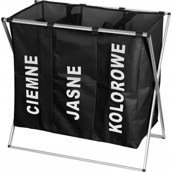 Koš na prádlo Volně stojící koš na prádlo Brunbeste 110 l černý, šedý