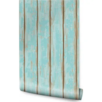 Fototapeta Tapeta na zeď do jídelny modré desky vintage