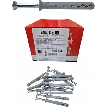 Vrták Natloukací Hmoždinky 8x60 / 100 ks