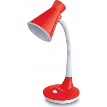 Lampička STOLNÍ LAMPA NOČNÍ NA STŮL LED ŽÁROVKA E27 12W KLASICKÁ ČERVENÁ