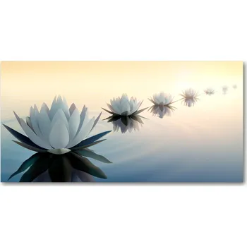 Obraz Kuchyňský panel Květy lotosu 120x60 cm + LEPIDLO