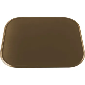 Plech pod koš na dřevo, mosaz patina, 50x40 cm