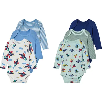 Kojenecký body lupilu® Chlapecké body s dlouhými rukávy s BIO bavlnou, 3 kusy