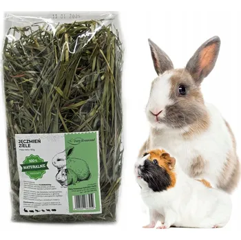 Krmivo pro hlodavce ZELENÝ JEČMEN PRO KRÁLÍKA HLODAVCE PŘÍRODNÍ ČERSTVÉ BYLINKY PAMLSEK 100g