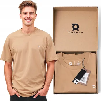 Tričko Pánské Sportovní Premium Bavlna Organická Dárek Logo Ruqalo - S