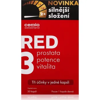 Lék Cemio RED3 kapsle prostata, potence, vitalita 30 cps