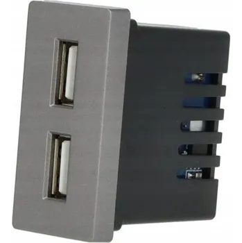 Elektrická zásuvka USB zásuvka do zdi DC Smart Home šedá