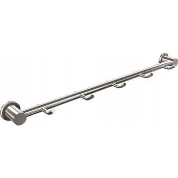 Věšák Tyč s háčky na kolíčky Andex stříbrná