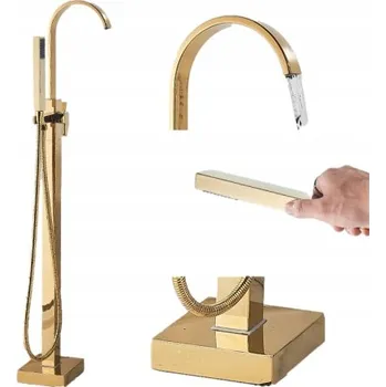 Vodovodní baterie Volně stojící vanová baterie s jednou pákou Arizone zlatá