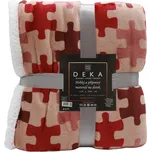 Deka Home Elements polyester 150 cm x 200 cm červená