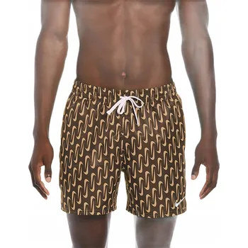 Pánské kraťasy Pánské plavkové šortky Nike Swoosh Link 5" Volley cacao wow XS