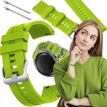 Řemínek na hodinky Řemínek ChronSmarta pro OnePlus 22mm, zelený