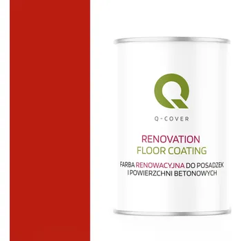 barva a nátěr na dřevo RENOVAČNÍ BETONU NA BETONOVÉ BARVA GARÁŽOVÁ ČERVENÁ RAL 3020 LESKLÁ 1L