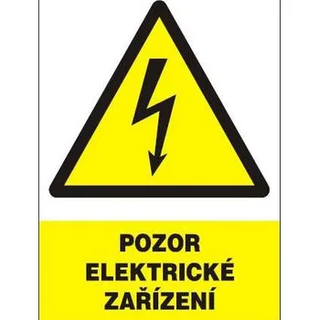 Tabulka 1 Pozor elektrické zařízení