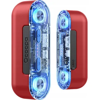 Powerbanka Ocoopa UT2s GamerPro, 2x 5000 mAh, výdrž až 2*8 hodin, powerbanka 18 W, LED, červená