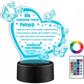 Lampička Noční lampa Plexido vícebarevná