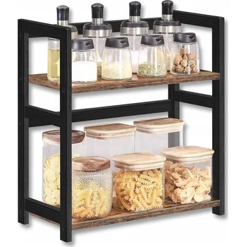 regál Koupelnový regál Songmics černý 18 x 42 x 44 cm