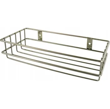 Koupelnový nábytek Drátěná koupelnová polička košík do koupelny zlatá