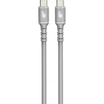 Datový kabel Kabel TB USB typ C - USB typ C 1 m šedý
