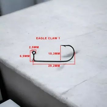 Rybářský háček JIGOVÝ HÁČEK EAGLE CLAW VEL.1-100KS