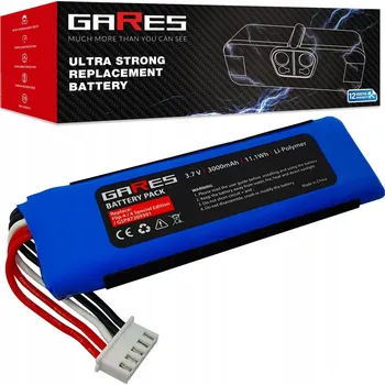 Akumulátor lithium-polymerový (Li-Poly) Gares 3,7 V 3000 mAh