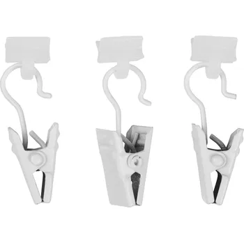 Vývojová deska Dekodum Kovové žabky s jezdcem pro stropní lištu - 10 kusů