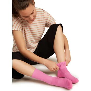 Dámské ponožky Dámské městské merino ponožky ICEBREAKER Wmns Lifestyle_Light Crew, Pop/Snow velikost: 41-43 (L)