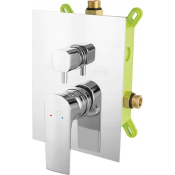 Vodovodní baterie Sprchová baterie Ferro ALGEO SQUARE stříbrná