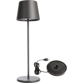 Lampička Deko Light 620201 Canis Akumulátorová stolní LED lampa 3.5 W teplá bílá šedá