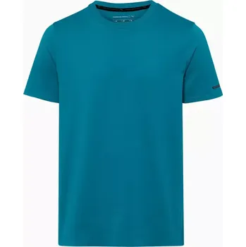 Pánské tričko PORSCHE DESIGN T-shirt Essential Tričko volnočasové sportovní s kulatým výstřihem a logem modrá (Tričko s bočním rozparkem v regular fit střihu.)