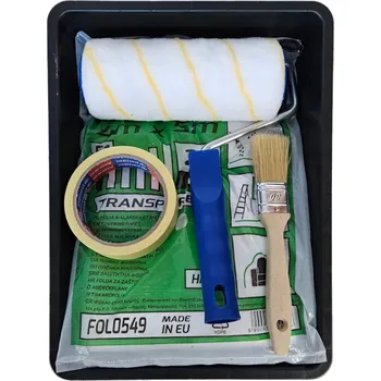 MALÍŘSKÁ SADA TÁC FÓLIE PÁSKA ŠTĚTEC NA MALOVÁNÍ STĚN