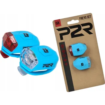 Cyklosvítilna Sada cyklistických světel P2R Freyo, světle modrá