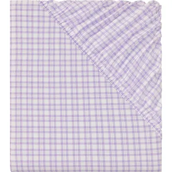 Prostěradlo LIVARNO home Napínací prostěradlo Renforcé 140-160 x 200 cm (vzorovaná/fialová)